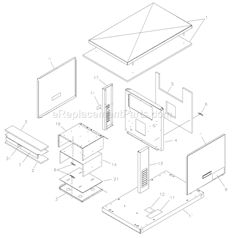Page D Diagram and Parts List for 1931-0  Briggs and Stratton Generator